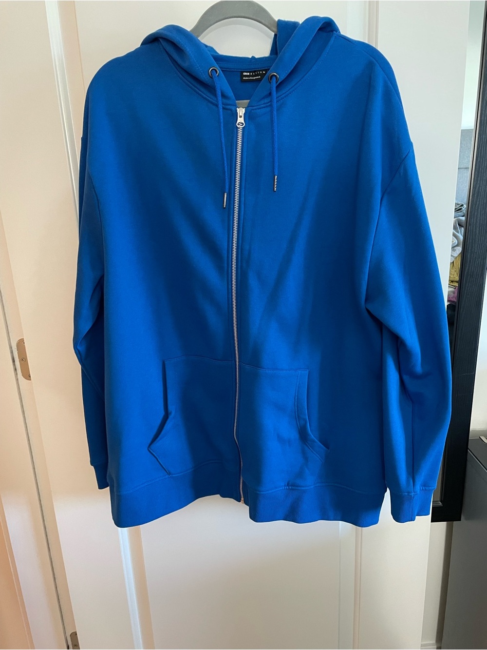ASOS Bright Blue Zip-Up Hoodie